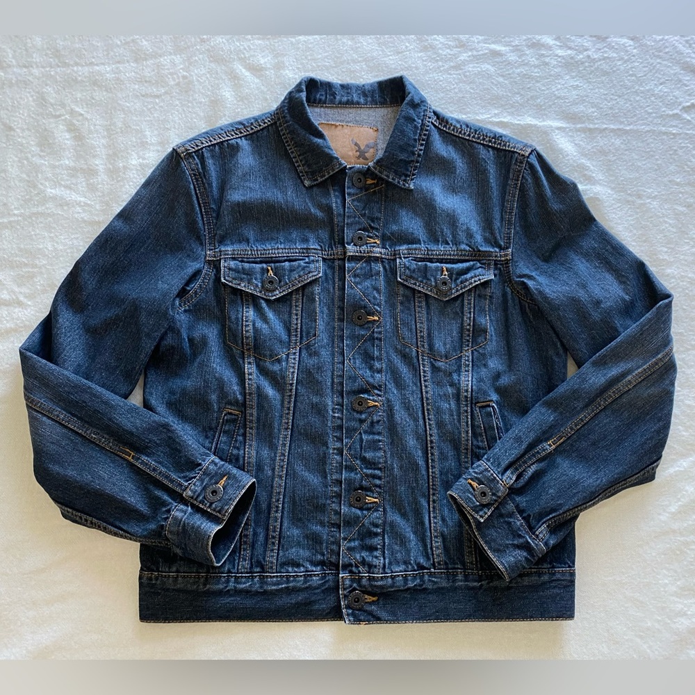 American eagle trucker denim vintage jacket medium